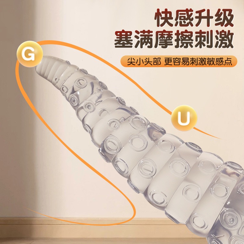 章鱼透明手动阳具 异形颗粒按摩 柔软不拉伤-美咻咻商城