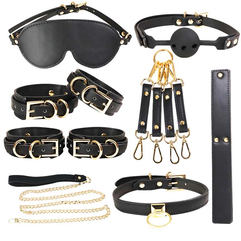 硅胶捆绑束缚八件套 更柔软舒适 结实美观-美咻咻商城