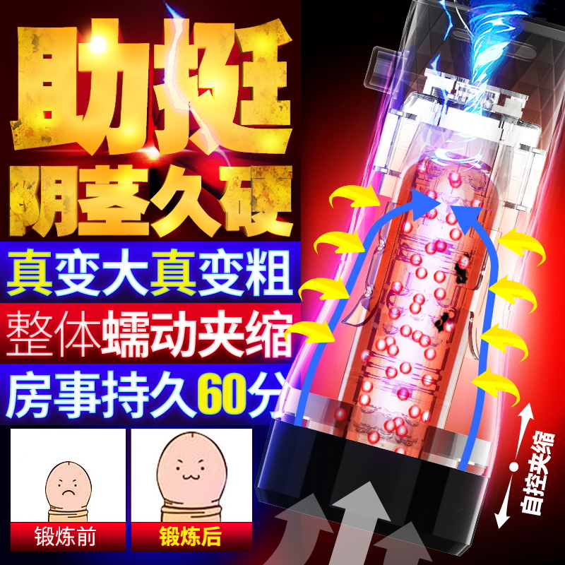 蒂贝手动自控榨汁飞机杯 助挺训练 自控夹缩-美咻咻情趣用品商城